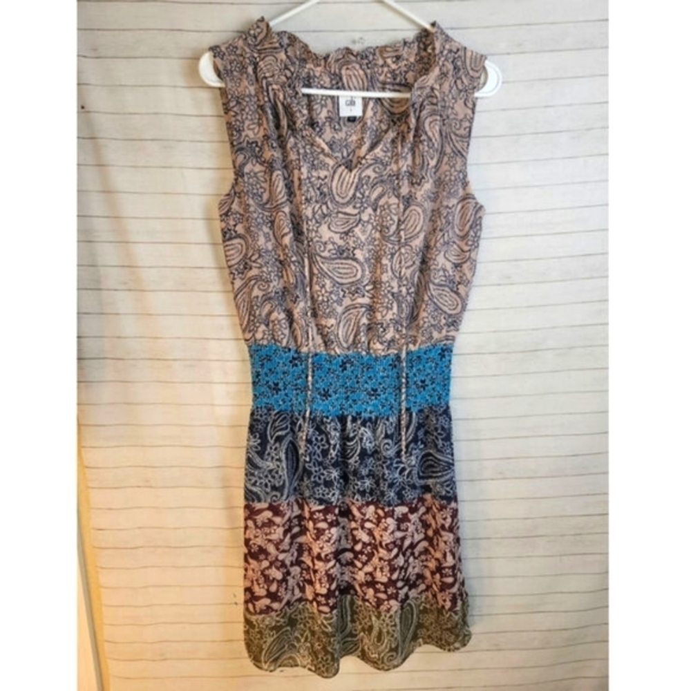 Cabi Dani Paisley Print Dress, sz Small